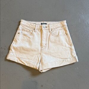 Wild Fable Cream Denim Shorts